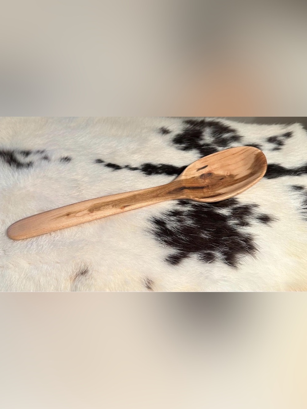 Cherry • hand carved wooden spoon